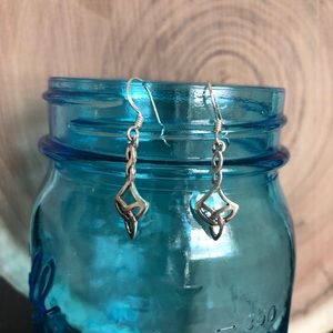 Celtic knot sterling silver earrings